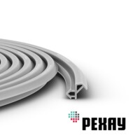 Уплотнитель притворный для пластиковых окон и дверей РЕХАУ РАУТЬЮБ 20 метров, серый